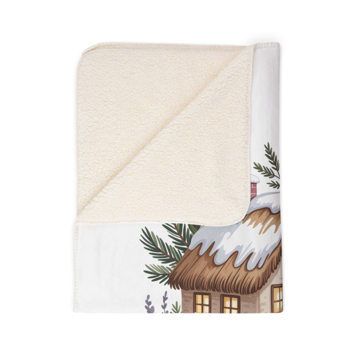 Cozy Fleece Sherpa Blanket - Simple Pleasures Winter Decor