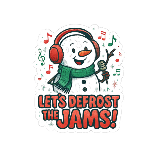 Let’s Defrost the Jams! Snowman Holiday Sticker