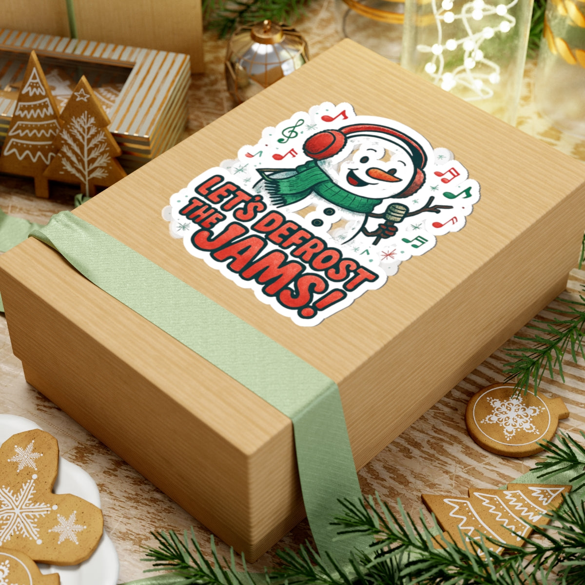 Let’s Defrost the Jams! Snowman Holiday Sticker