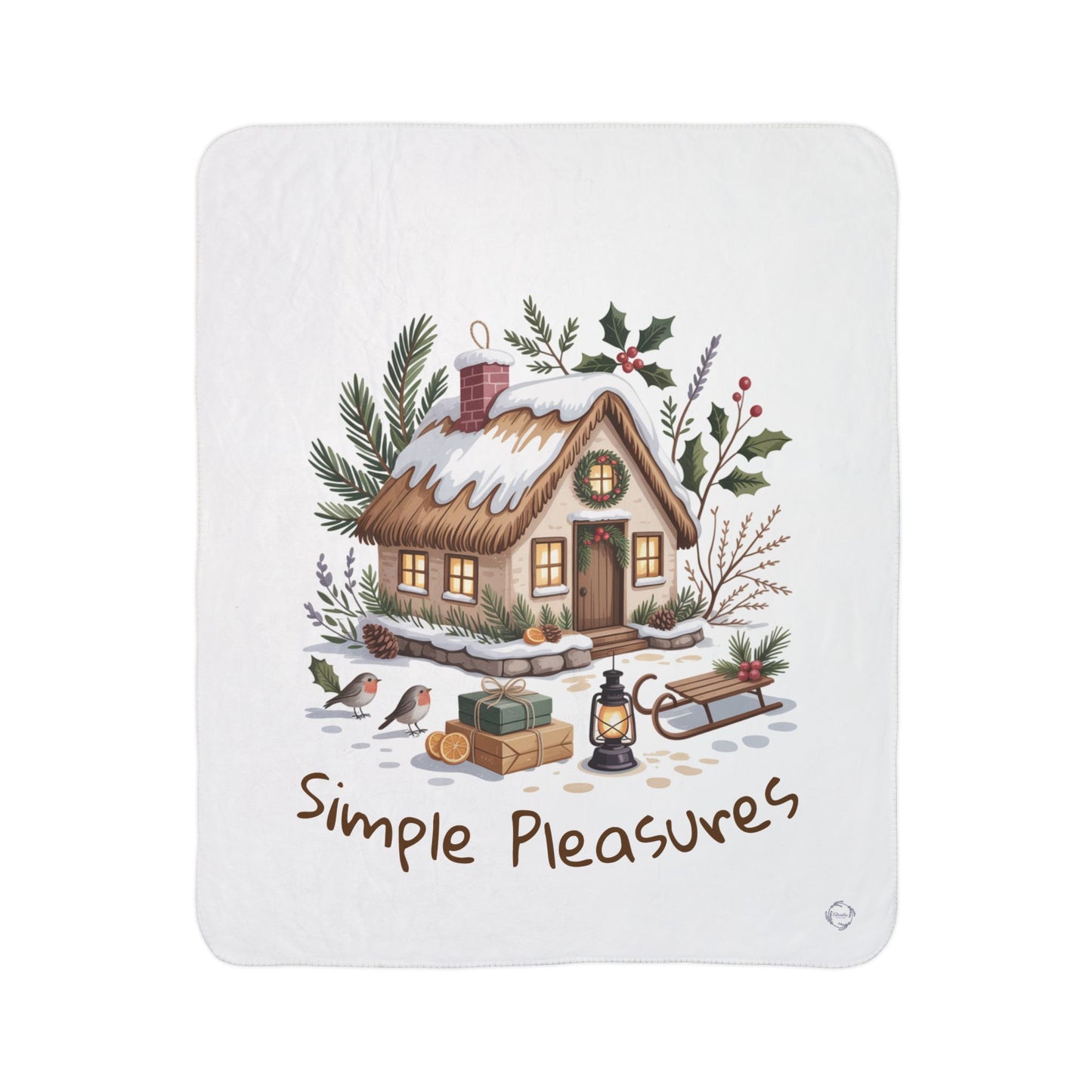 Cozy Fleece Sherpa Blanket - Simple Pleasures Winter Decor