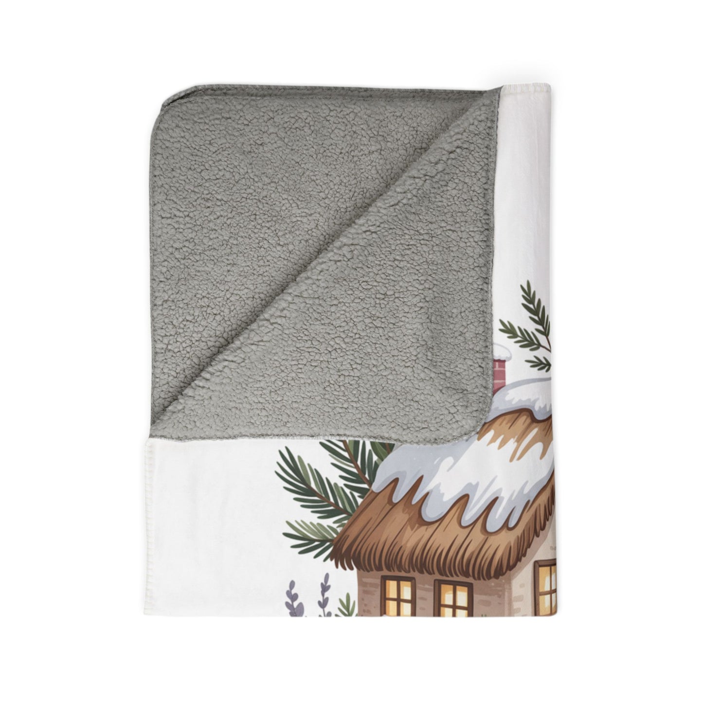Cozy Fleece Sherpa Blanket - Simple Pleasures Winter Decor